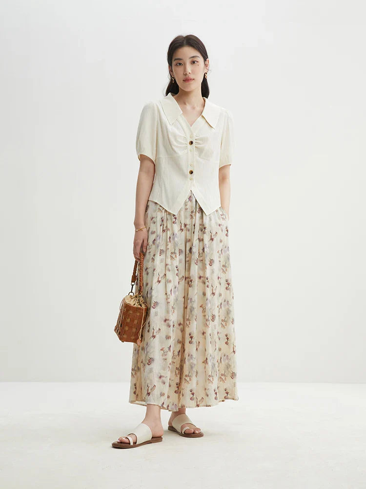 Canmol Nine-point Casual Pants: Summer Loose Wide-leg Trousers for Women.