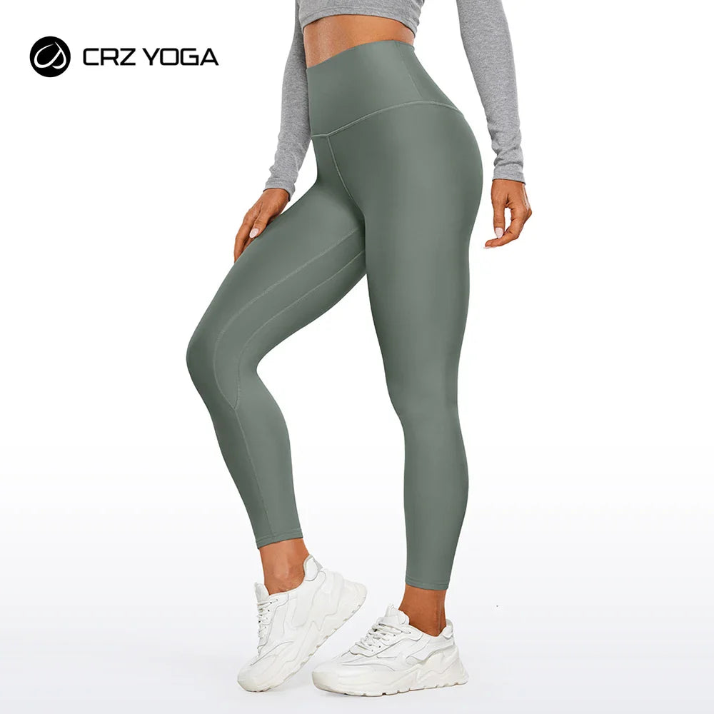 Canmol Thermal Fleece-Lined Leggings 25'' - High-Waisted Yoga Tights
