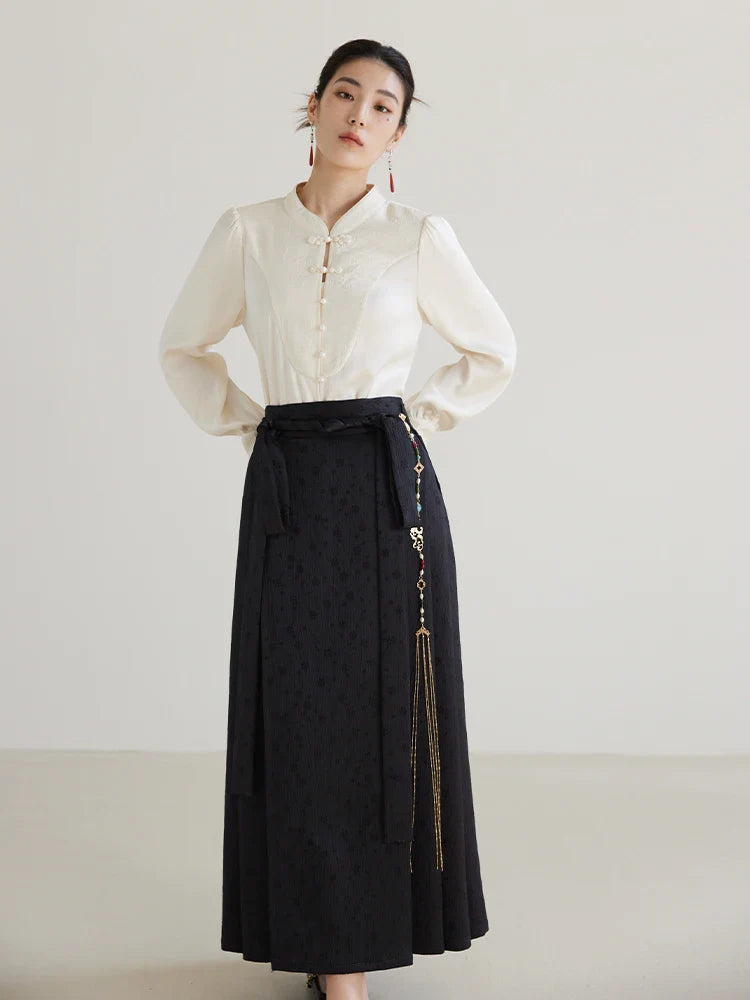 Canmol Ma Mian Qun Spring Skirt: Elegant, Romantic, and Atmospheric Women's Style