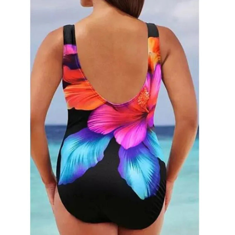 Canmol 5XL One-Piece Plus Size Swimwear 2023, Push Up Bathing Suit for Women