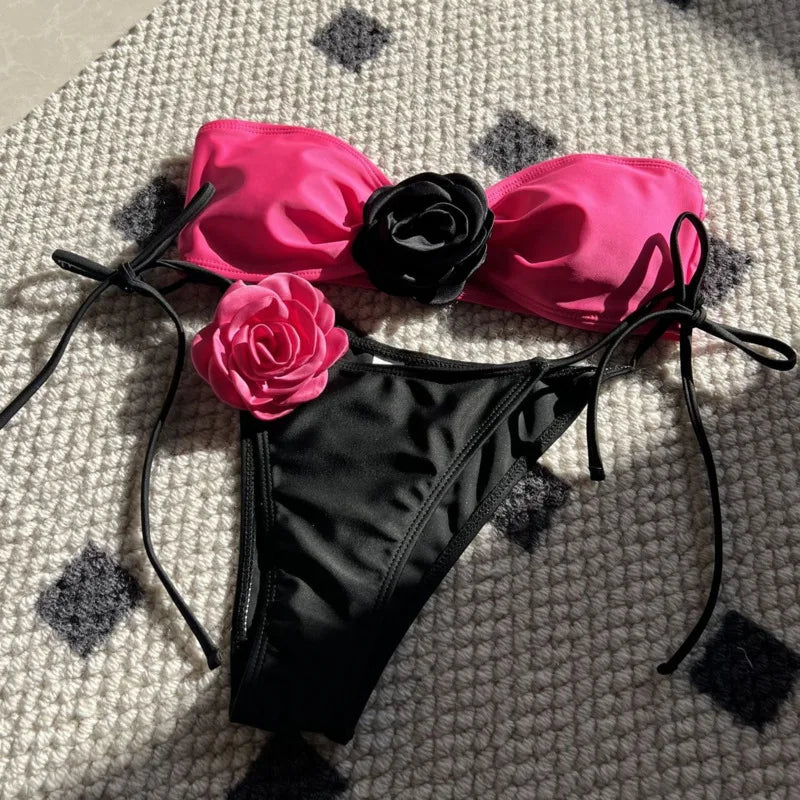 Canmol 2024 Bikini Set: Sexy Push Up Swimsuits for Women - Beach Pool Swimwear