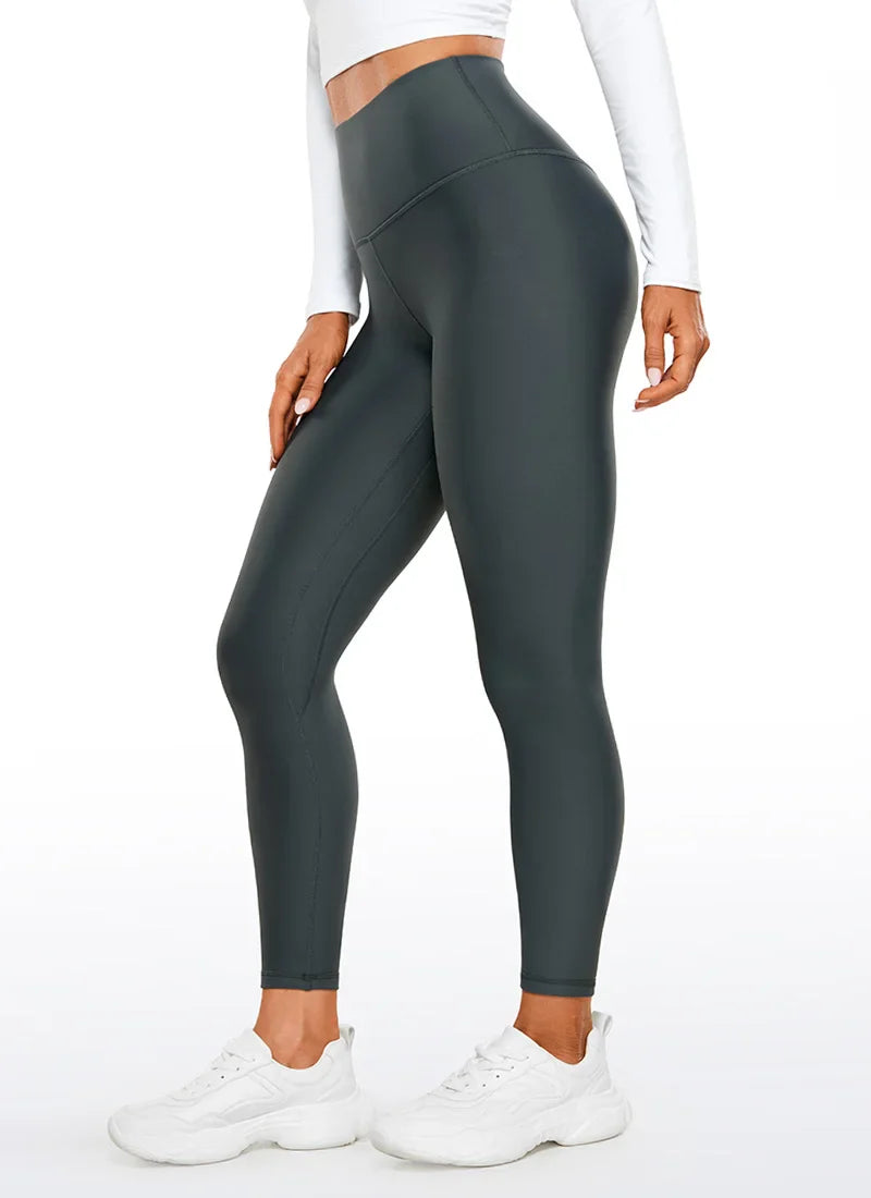 Canmol Thermal Fleece-Lined Leggings 25'' - High-Waisted Yoga Tights