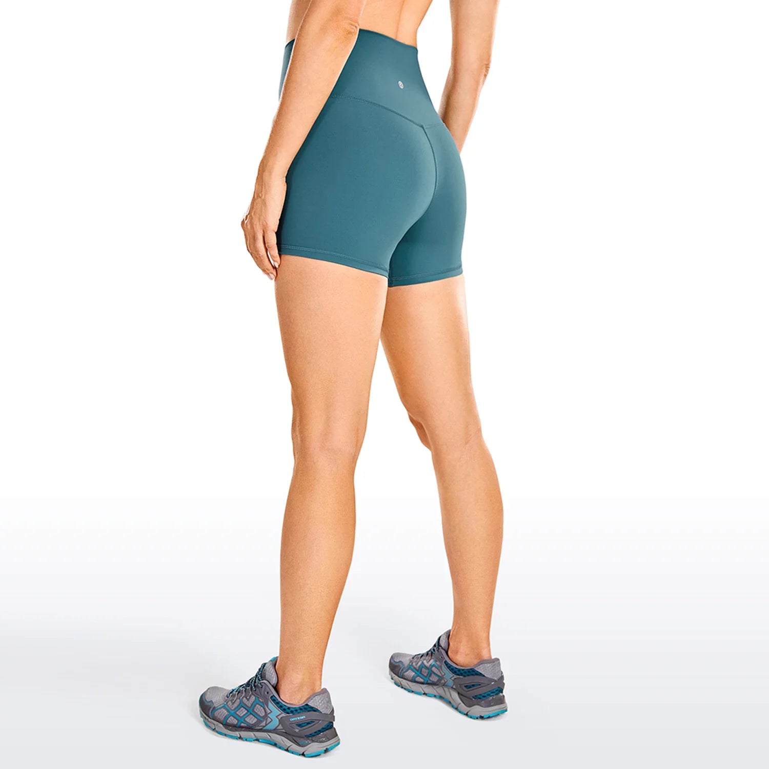 Canmol High Waist Biker Shorts 4" - Women's Naked Feeling Yoga Running Shorts