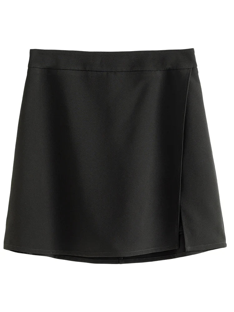 Canmol High-waisted Culottes: Summer 2022 Trendy Fake Two-piece Shorts
