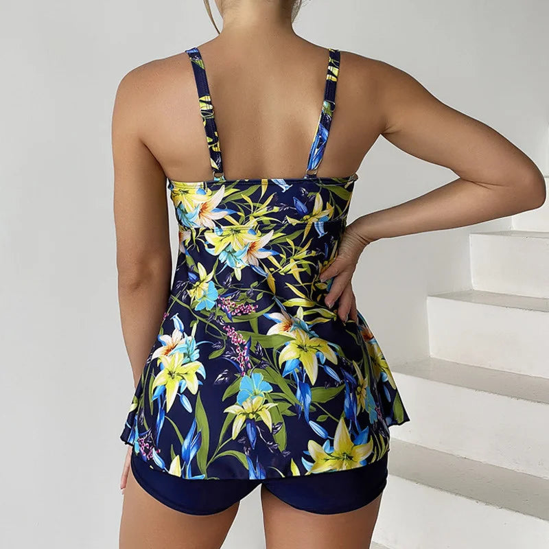 Canmol Tankini Sets: Stylish Plus Size Swimwear for Women at the Pool