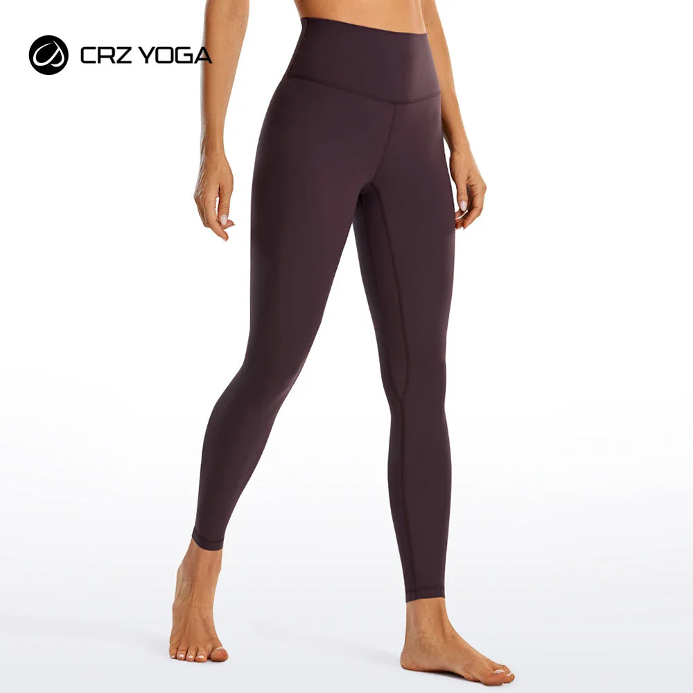 Canmol High Waist Naked Feeling Workout Leggings - 28'' Athletic Yoga Pants