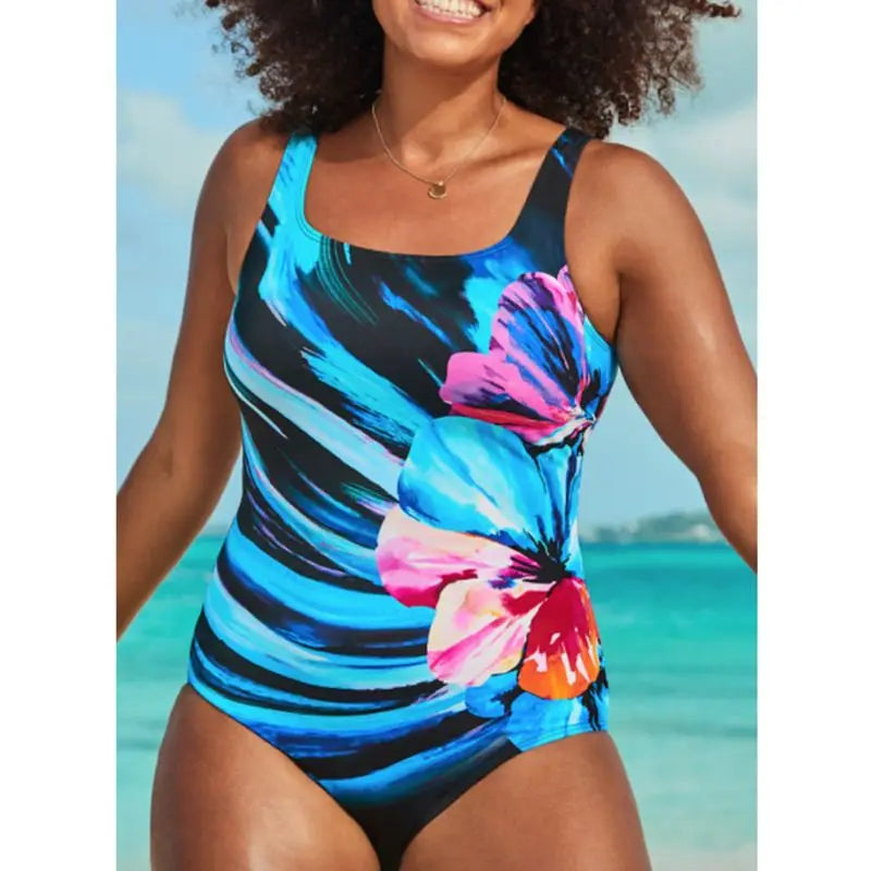 Canmol One-Piece Plus Size Swimsuit, Push Up Women's Swimwear for Pool Beachwear
