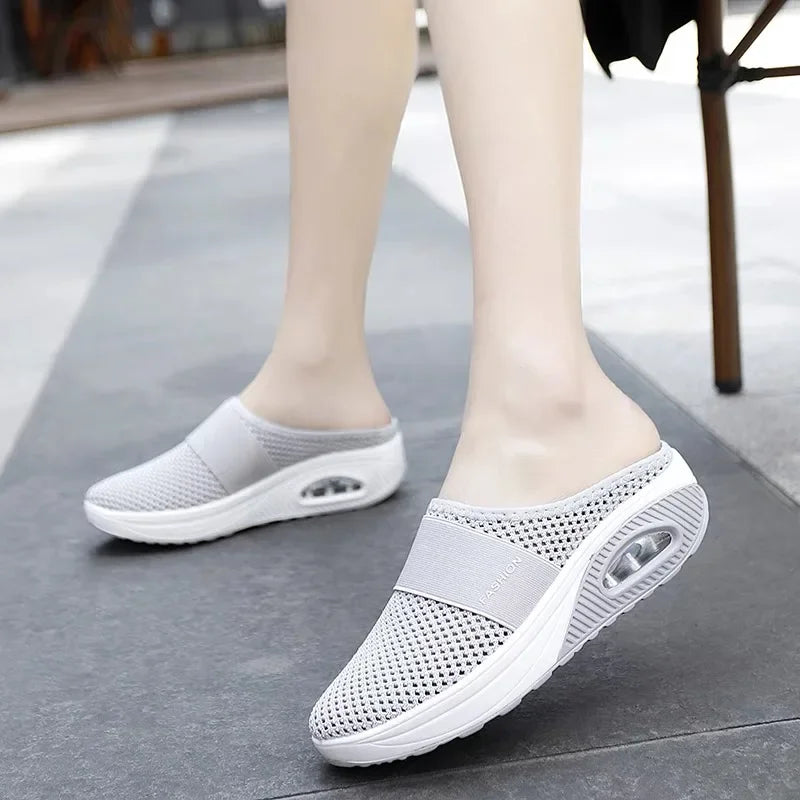 Canmol Air Mesh Women's Casual Slippers: Comfortable, Breathable, Non-slip Summer Shoes