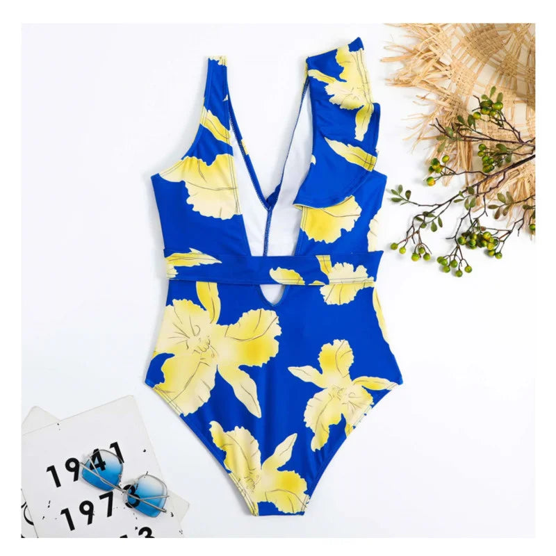Canmol Summer One Piece Closed Push-Up Swimwear for Women - 2023 Collection