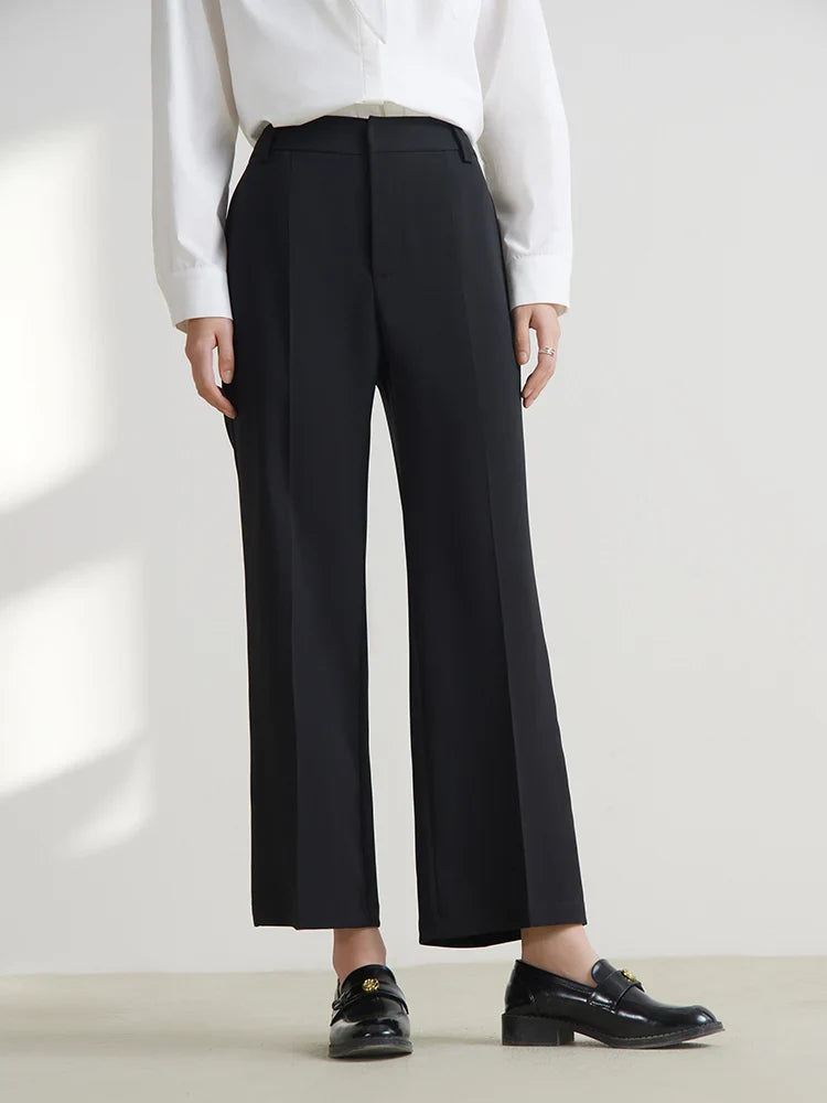 Canmol 2024 Spring Slimming Boot-cut Trousers: Classic Style for Women