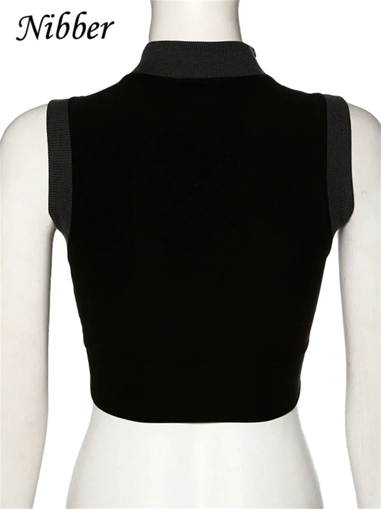 Canmol Sleeveless Crop Top for Women 2020 Spring Summer New Slim Sexy Style