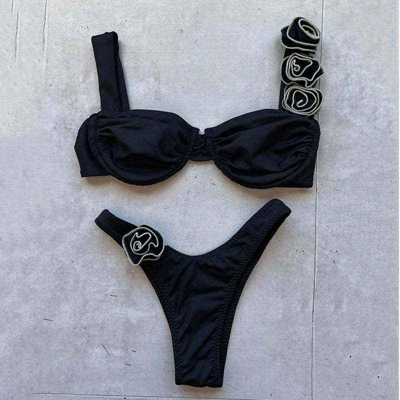 Canmol Women's Bikini Set | Sexy Two-piece Swimwear | Brazilian Style Beach Pool Bather