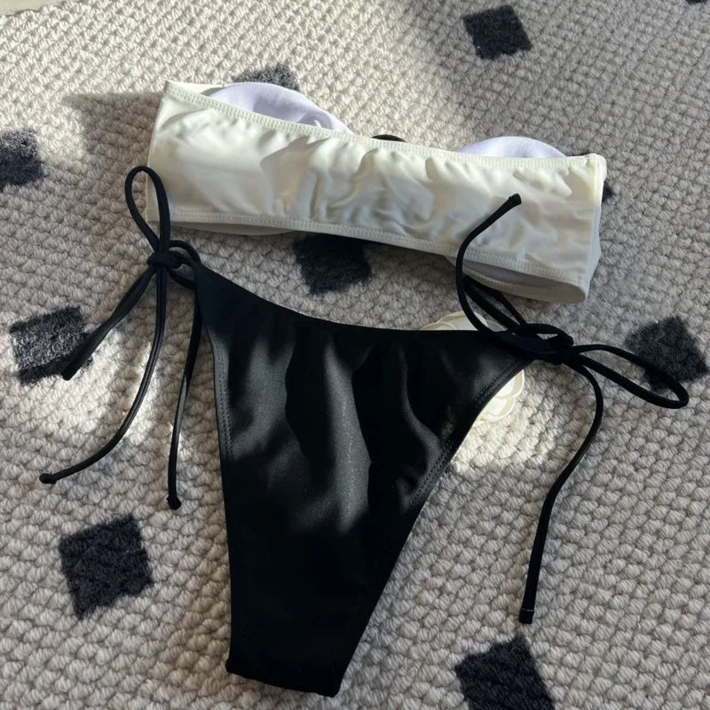 Canmol 2024 Bikini Set: Sexy Push Up Swimsuits for Women - Beach Pool Swimwear
